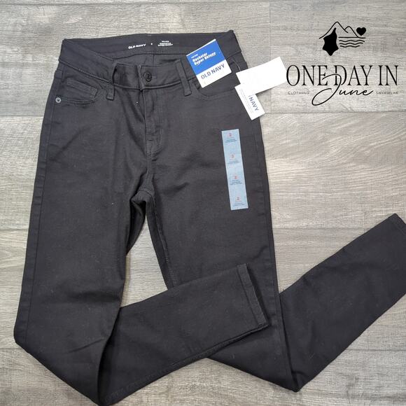 Old Navy Mid Rise Rockstar Super Skinny Jeans Size 2 - Picture 1 of 6